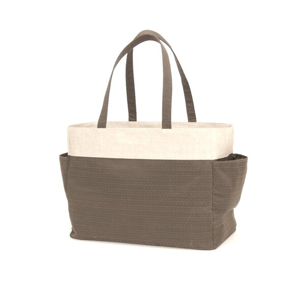 mBretts Tote - Large Brown with tan trim - Picture 2 of 5